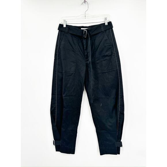 Proenza Schouler White Label Cotton Belted Pant Size 4 - Picture 2 of 7